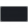 Protección salpicaduras cocina vidrio templado negro 90x50 cm 1