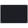 Protección salpicaduras cocina vidrio templado negro 90x60 cm 2