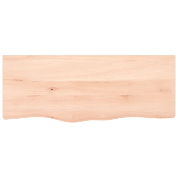 Estante de pared madera maciza de roble sin tratar 100x40x2 cm M 2
