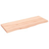 Estante de pared madera maciza de roble sin tratar 100x40x4 cm 1
