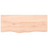 Estante de pared madera maciza de roble sin tratar 100x40x4 cm 2