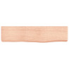 Estante de pared madera de roble tratada marrón claro 40x10x4cm 2