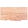 Estante de pared madera de roble tratada marrón claro 40x20x2cm 2