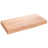 Estante de pared madera de roble tratada marrón claro 40x20x4cm 1