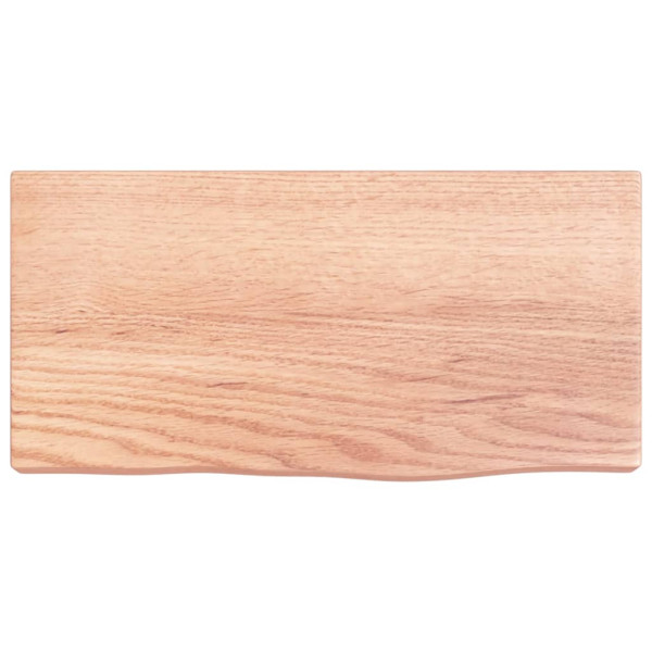 Estante de pared madera de roble tratada marrón claro 40x20x4cm M 2