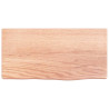 Estante de pared madera de roble tratada marrón claro 40x20x4cm 2