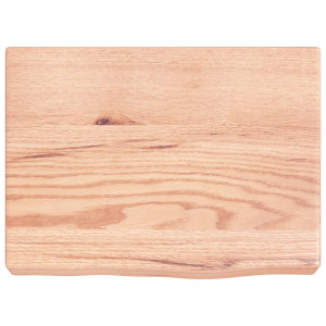 Estante de pared madera de roble tratada marrón claro 40x30x6cm H