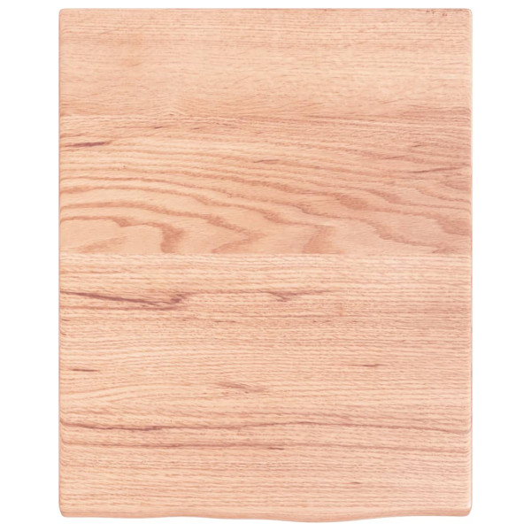 Estante de pared madera de roble tratada marrón claro 40x50x2cm M 2
