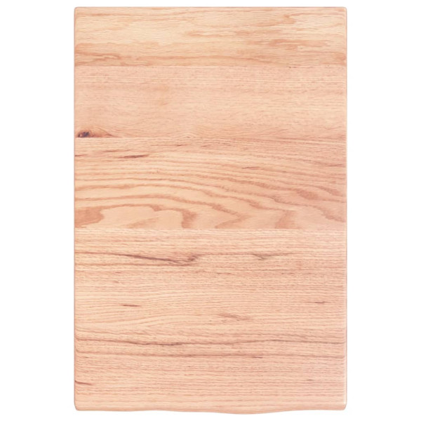 Estante de pared madera de roble tratada marrón claro 40x60x2cm M 2