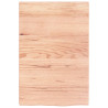 Estante de pared madera de roble tratada marrón claro 40x60x2cm 2