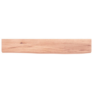 Estante de pared madera de roble tratada marrón claro 60x10x4cm H