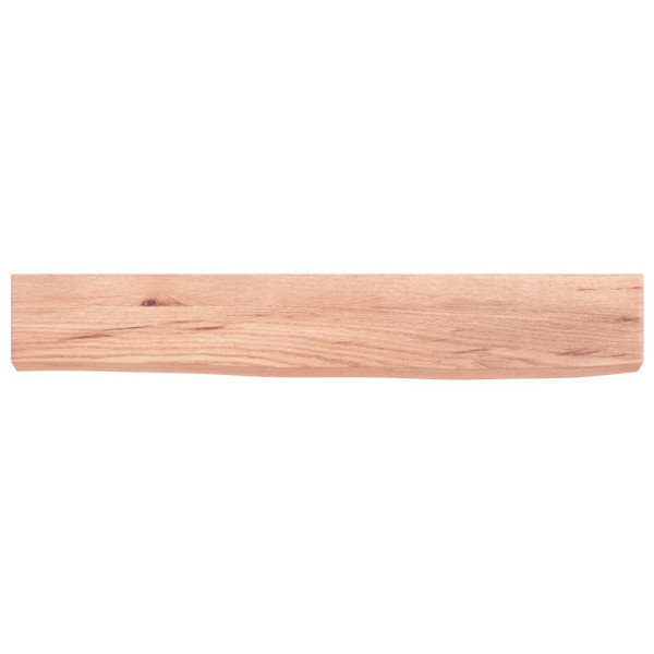 Estante de pared madera de roble tratada marrón claro 60x10x4cm M 2