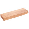 Estante de pared madera de roble tratada marrón claro 60x20x6cm 1