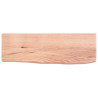 Estante de pared madera de roble tratada marrón claro 60x20x6cm 2