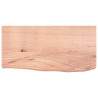 Estante de pared madera de roble tratada marrón claro 60x30x6cm 2