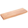 Estante de pared madera de roble tratada marrón claro 60x20x4cm 1