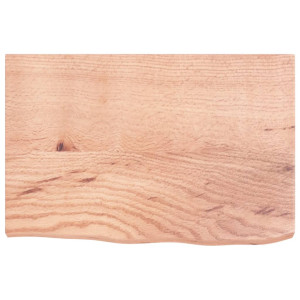 Estante de pared madera de roble tratada marrón claro 60x40x4cm H