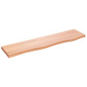 Estante de pared madera de roble tratada marrón claro 80x20x2cm 1