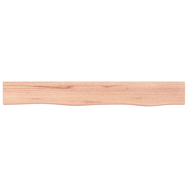 Estante de pared madera de roble tratada marrón claro 80x10x4cm M 2
