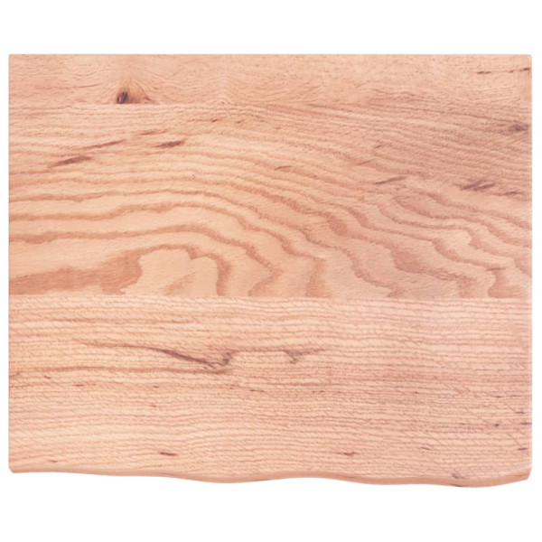 Estante de pared madera de roble tratada marrón claro 60x50x4cm M 2