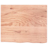 Estante de pared madera de roble tratada marrón claro 60x50x4cm 2