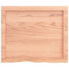 Estante de pared madera de roble tratada marrón claro 60x50x4cm 3