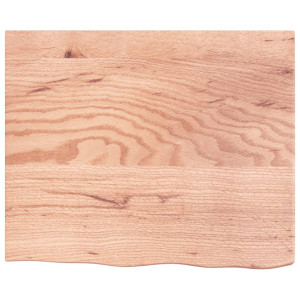 Estante de pared madera de roble tratada marrón claro 60x50x6cm H
