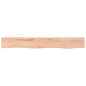 Estante de pared madera de roble tratada marrón claro 80x10x6cm H