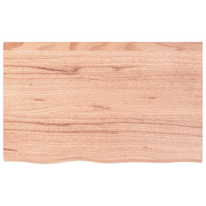 Estante de pared madera de roble tratada marrón claro 80x50x4cm H
