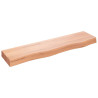 Estante de pared madera de roble tratada marrón claro 80x20x6cm 1