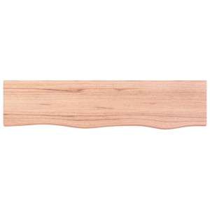 Estante de pared madera de roble tratada marrón claro 80x20x4cm H