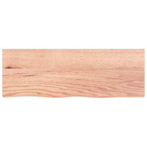 Estante de pared madera de roble tratada marrón claro 80x30x2cm H