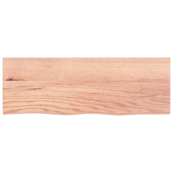 Estante de pared madera de roble tratada marrón claro 80x30x2cm M 2