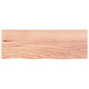 Estante de pared madera de roble tratada marrón claro 80x30x2cm 2