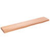 Estante de pared madera roble tratada marrón claro 100x20x4 cm 1