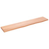 Estante de pared madera roble tratada marrón claro 100x20x2 cm 1