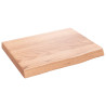 Estante de pared madera de roble tratada marrón claro 40x30x4cm 1
