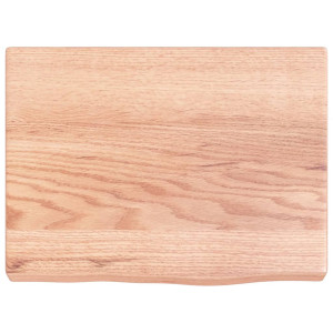 Estante de pared madera de roble tratada marrón claro 40x30x4cm H