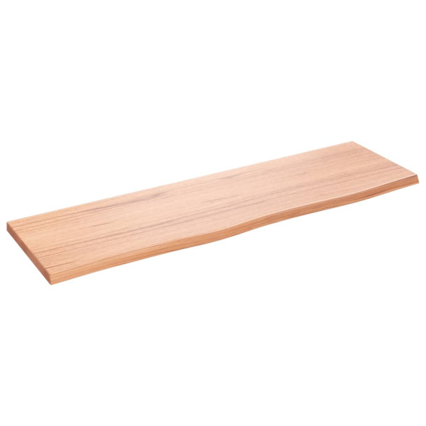 Estante de pared madera roble tratada marrón claro 100x30x2 cm D