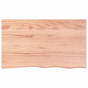 Estante de pared madera roble tratada marrón claro 100x60x6 cm H