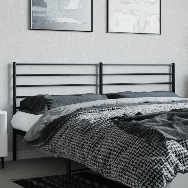 Cabeceira de cama 200 cm metal preto M 3