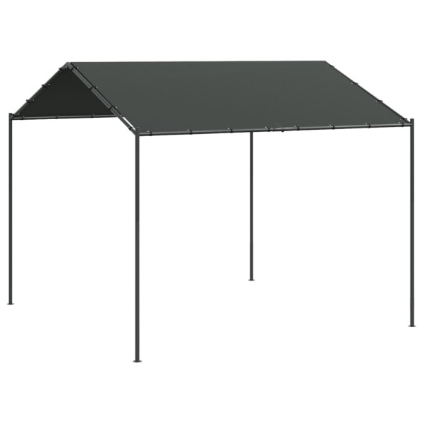 Tenda com toldo 4x4 m aço e tecido antracite M 2