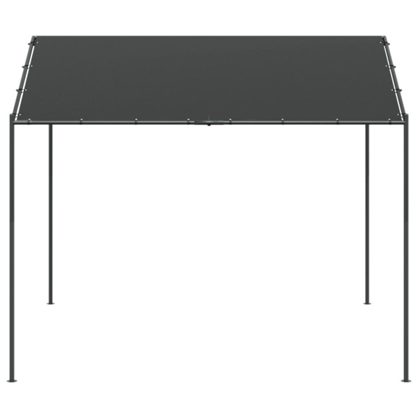 Carpa acero y tela gris antracita 4x3 m M 3