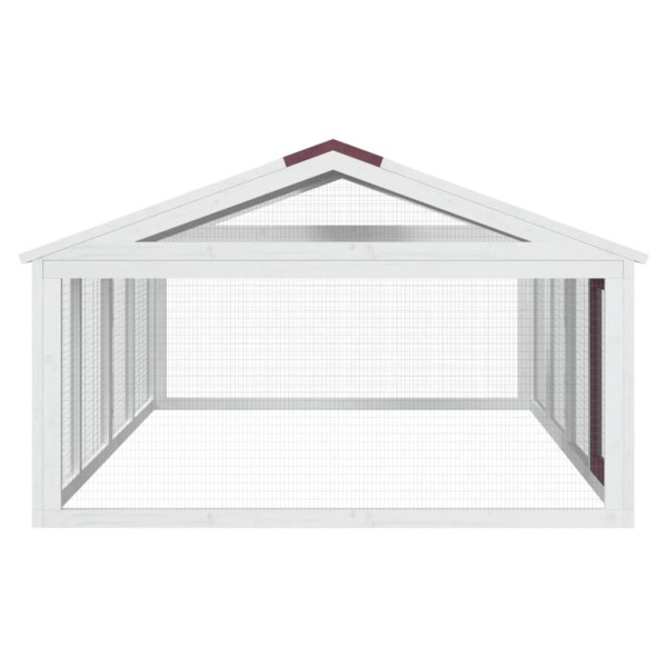 Corral de animales madera maciza pino moca 200x112.5x74 cm M 5