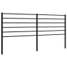 Cabeceira de cama 180 cm metal preto 2