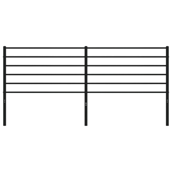 Cabecero de metal negro 180 cm M 4