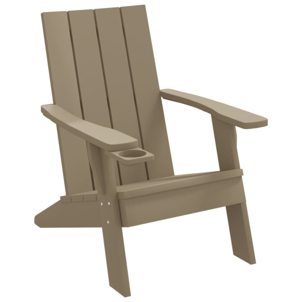 Silla de jardín Adirondack marrón claro 75x88.5x89.5 cm M 2
