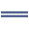 Almofadão p/ banco jardim 200x50x4 cm tecido riscas azul/branco 4