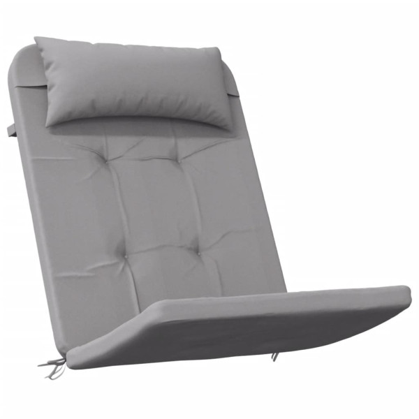 Cojines para silla Adirondack 2 uds tela Oxford gris M 3