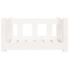 Cama para cachorro em madeira maciça de pinho branco 55,5x45,5x28 cm 3